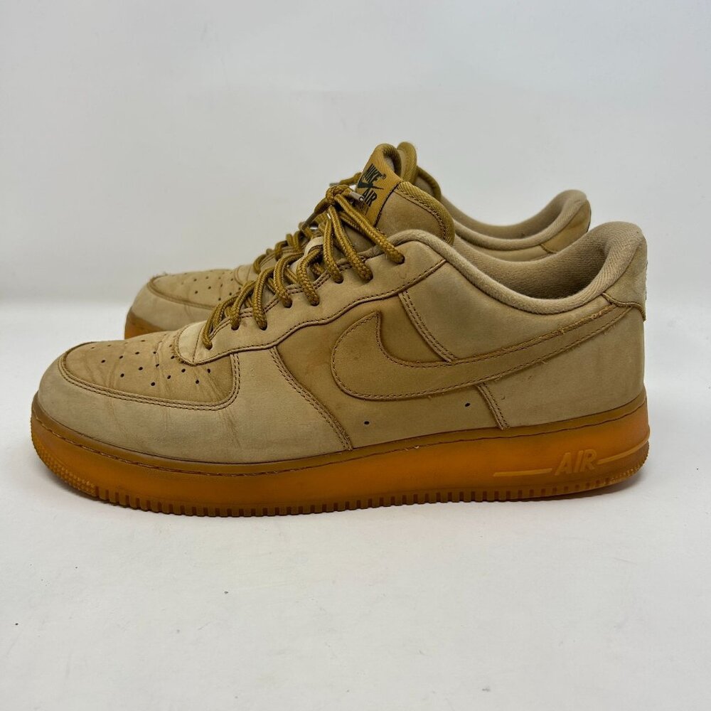 Nike Air Force 1 Low Flax Wheat Gum Nubuck Sneakers AA4061-200 Men’s Size 13
